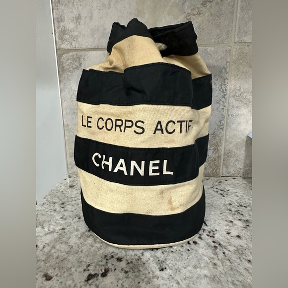 CHANEL Handbags - Authentic Chanel Bucket Backpack Pool Beach Bag